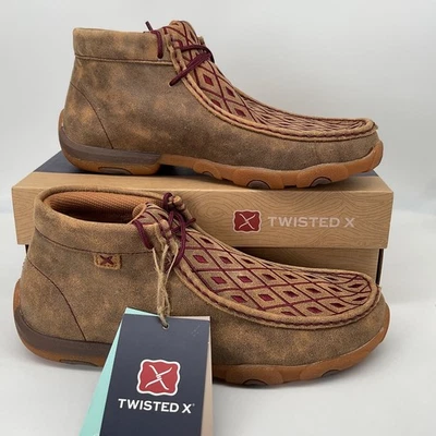 Twisted X Mujer WDM0071 Bombardero Caoba Conducción Mocs Talla 9 M Foto 1 de 4