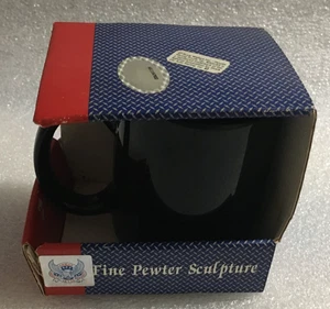 Rusty's Last Call feine Zinn Skulptur Handarbeit Kaffeebecher. - Bild 1 von 4