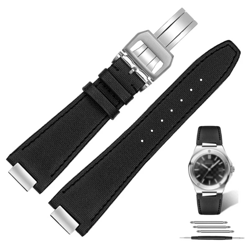 Black Nylon Strap Bracelet for IWC Ingenieur - 24x13.5mm - Image 1 of 1