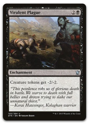 Virulent Plague #125 (NM) Dragons of Tarkir DTK Magic MTG - Image 1 of 2