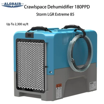 Deshumidificador comercial ALORAIR 180pint LGR espacio de arrastre sótano industrial 2300Sq Foto 1 de 4