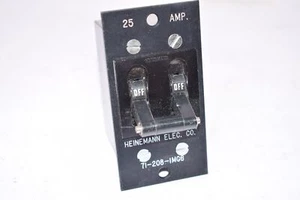 Menge 2 NEU Heinemann 71-208-IMG6 25 AMP Leitungsschutzschalter Schalter  - Bild 1 von 3