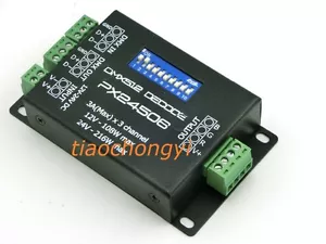 DMX 512 Decoder driver DMX512 PX24506 RGB LED controller for 12V/24V strip modul - Picture 1 of 3