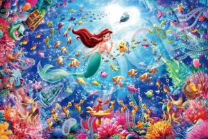 Rompecabezas Disney Ariel a la Luz 1000 piezas Decoración serie Época 97-706s - Imagen 1 de 3