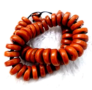 Tribal Tibetan Banjara Handmade Amber Look Necklace Boho Gypsy Ethnic Resin Bead - Picture 1 of 6