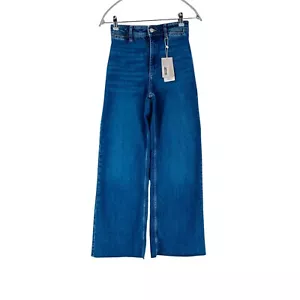 Mango Mujer Azul Cintura Alta Holgado Tobillo Vaqueros Talla Eur 32 W23 - Imagen 1 de 15