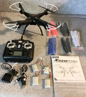 SYMA X5SW EXPLORER Quadcopter  BLACK 2.4G Remote Controller-FOR PARTS - Image 1 of 4