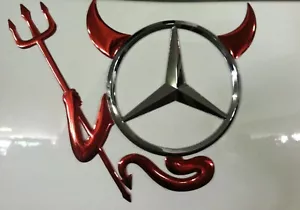 Divertidas pegatinas de demonio para automóvil Devil 3D/pegatina automática etiqueta emblema de automóvil vendedor de EE. UU. - Imagen 1 de 9