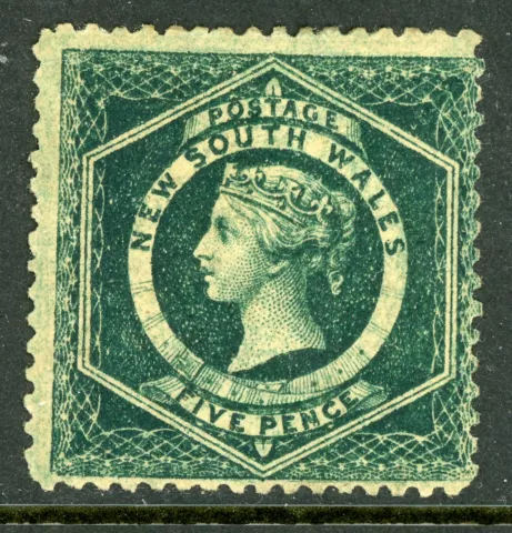 Australia 1882 NSW 5p Green Perf 12 Wmk 49 Scott 38b Mint G253 ⭐⭐⭐⭐⭐ Cover