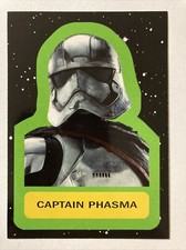 2017 Topps STAR WARS The LAST JEDI Sticker Card #6 CAPTAIN PHASMA
