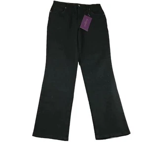 Gloria Vanderbilt Pants Womens 6 Short Stretch Black Amanda Classic Tapered NWT - Picture 1 of 15