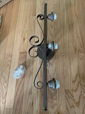 Forte Lighting 5240-03-17 Light 29” Semi-Flush Fixture Bronze No Globes - Image 1 of 4