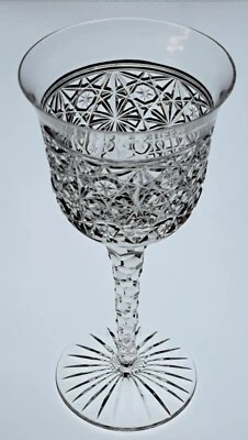 Copa de copa de vino de cristal corte Royal Leerdam "Romance" 8,25", 7 piezas Foto 1 de 4