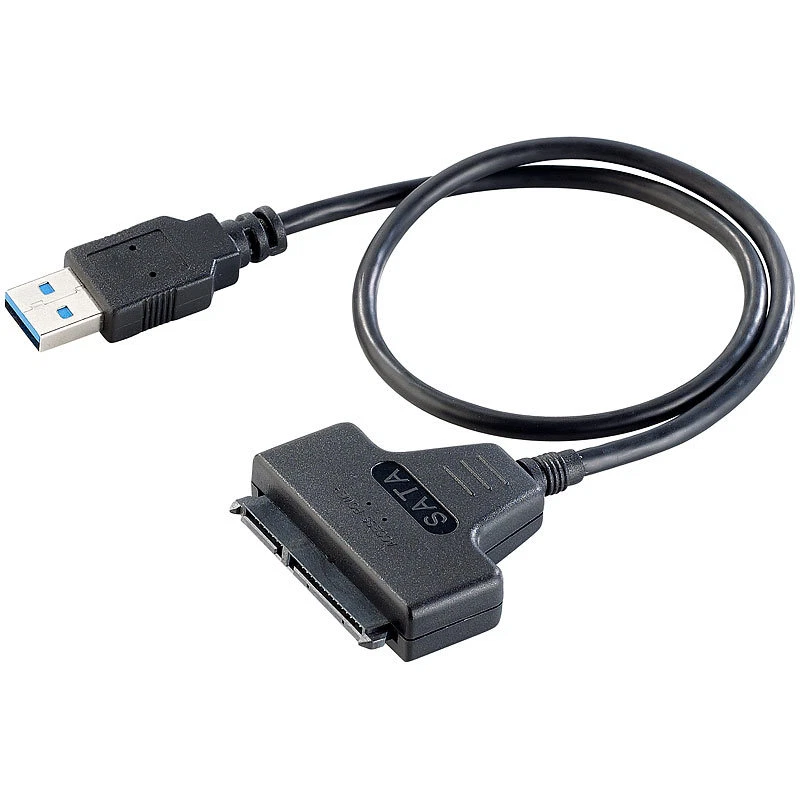Xystec SSD Adapter: Festplatten-Adapter SATA auf USB 3.0 für 2,5"-HDDs & -SSDs - Bild 1 von 1