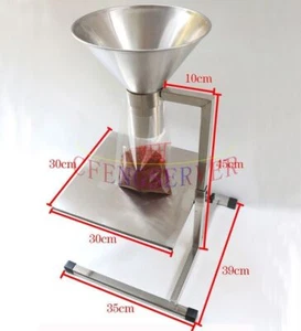 Stainless Steel Feeding Hopper with Support Stand Manual Filling Package Funnel - Picture 1 of 17