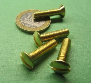 Brass Oval Head Machine Screw Slotted M5 x 0.8 x 20 mm Length, 50 pcs - Bild 1 von 10