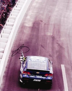 AUTOGRAPHED 2013 Jimmie Johnson #48 DAYTONA 500 WIN (Polish Victory Lap) 8X10 NA - Picture 1 of 1