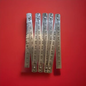 Tool Folding Vintage metal meter, factory oil,new.Carpenter’s tape,Super Priсе - Picture 1 of 16