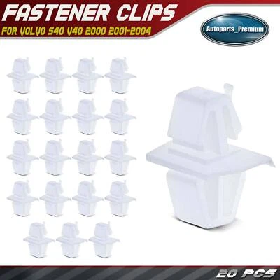 Sujetador de clip de moldura de panel basculante de nailon de 24 mm 20 piezas para Volvo S40 V40 2000-2004 Foto 1 de 4