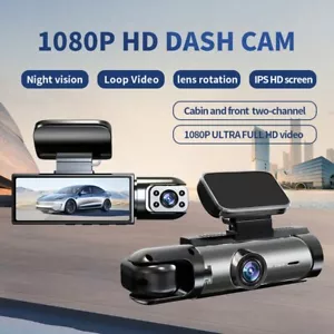 1080P Dual Dash Cam w/IR Night Vision,Loop Recording 170° Wide Angle -3.16'' IPS - Picture 1 of 24