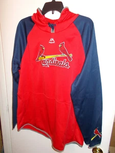 NWT Mens Large St Louis Cardinals Majestic Hoodie New - Picture 1 of 3