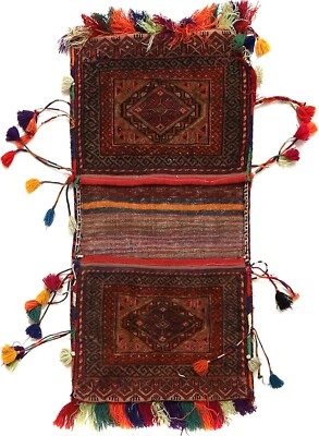 Arabian Show Saddle Hand Knotted By Afghan Artisan Women Woolen Area Rug - image 1 of 4