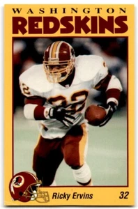 1993 Mobil Washington Redskins Police Ricky Ervins - Picture 1 of 2