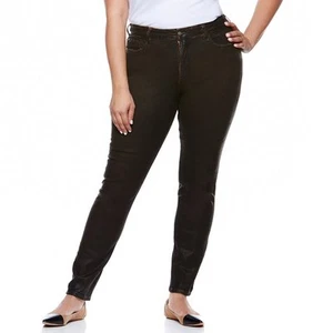 Jeans skinny NYDJ Sheri rivestito linea fine twill - Plus 279365 - Foto 1 di 2
