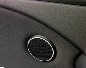 D Chrom Ringe für Türlautsprecher hinten oben / VW Golf 6 - Edelstahl poliert - Picture 1 of 1