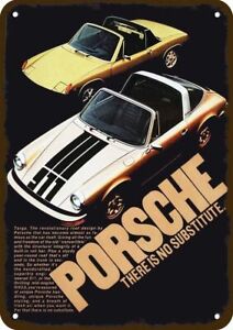 1974 Porsche 911 & 914 Targa 2.0 Car Vintage-Look Decorative Replica Metal Sign