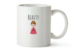 Beauty Queen Mug Funny Word Play 11 Ounces Gift Coffee Or Tea Drinker - Picture 1 of 1