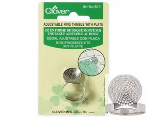 Clover Adjustable Ring Thimble with Plate #611 - Picture 1 of 1