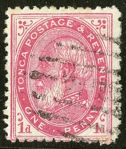 Tonga 1886-1892 Scott #1a USED Perf 12.5 - Picture 1 of 2