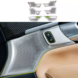 Cubierta de tweeter plateada para puerta interior de titanio apta para Volvo XC90 2016-2023 - Imagen 1 de 11