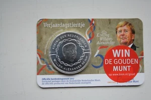 10 Euro Niederlande 2017 Blister Coincard 50. Geb. Willem Alexander stempelglanz - Bild 1 von 4