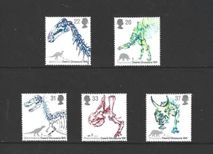 1991 - SG1573-1577 Juego de 5 dinosaurios U/M - Imagen 1 de 1