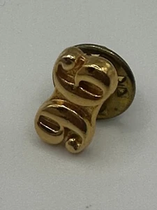 1996 Gold Plated Tie Lapel Pin | Vintage "96" Lapel for Men's Tie - Picture 1 of 4
