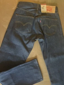 Pantalones de mezclilla Levi’s 501 índigo de 5 bolsillos de algodón 28x30 azules nuevos con etiquetas - Imagen 1 de 11