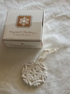 Ornamento fiocco di neve vintage Margaret Furlong 1989 UN GIOIELLO INVERNALE - Foto 1 di 10