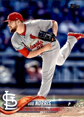 2018 Topps #686 Bud Norris St. Louis Cardinals - Image 1 of 2