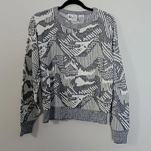 Vintage Gioni Grey Crewneck Pullover Sweater Sz S  - Picture 1 of 6