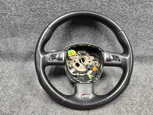 2008-2016 AUDI S5 STEERING WHEEL BLACK LEATHER OEM - Picture 1 of 11