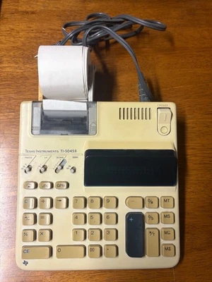 Texas Instruments TI-5045 II Calculator with paper roll - Image 1 of 4