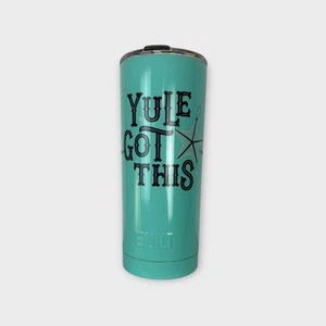NWOT Built Yule Got This 20 Oz Insulated Tumbler Mug 20 OZ Aqua Blue - Picture 1 of 4