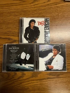 Michael Jackson 3 CD Lot Thriller Bad Greatest Hits Vol 1. Bad, Thriller Special - Foto 1 di 7