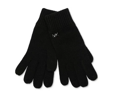 Michael Kors ribbed knit lightweight women's gloves - Black - One size - Image 1 of 4