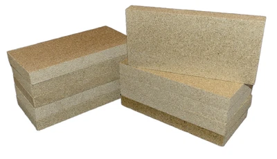 Replacement Fire Bricks Vermiculite Universal Stove 4.5" x 9" Wood Log burner - Image 1 of 4