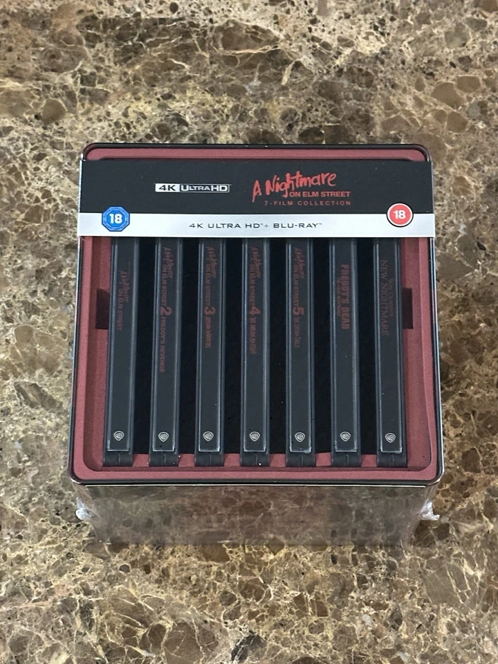 Nightmare On Elm Street 7-Film Steelbook 4K + Blu-ray UK Horror Set - Image 1 of 4