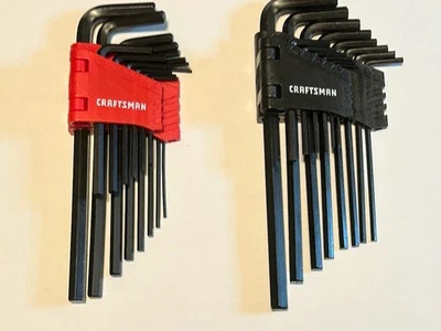 CRAFTSMAN 28pc SAE & METRIC  Allen / Hex Key Wrench Set - Free USA Shipping - Image 1 of 3