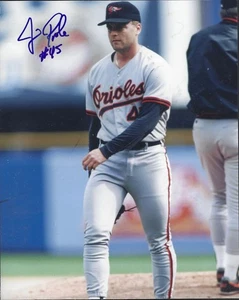 Autographed 8x10 Jim Poole Baltimore Orioles Pitcher 1991-94 Giants Indians d'23 - Picture 1 of 1